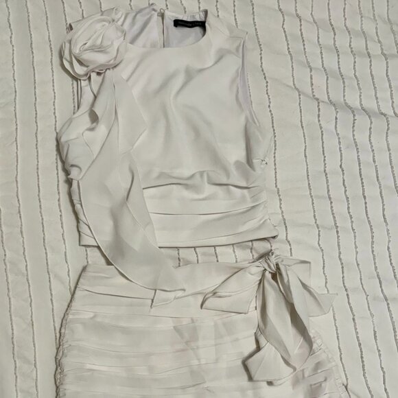 TWO PIECE SET (Top + Skirt) - Abercrombie & Fitch Cascading Ruffle Set - Picture 4 of 6